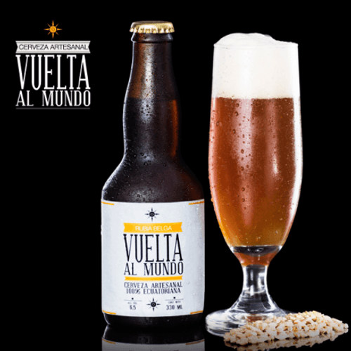 Vuelta Al Mundo Cerveza Artesanal Rubia Belga (4U.) - YaEsta.com